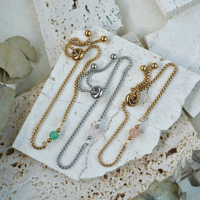 Simple Gemstone Bracelet