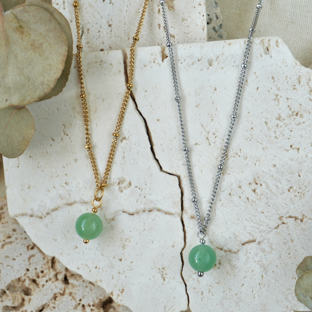 Simple Gemstone Necklace