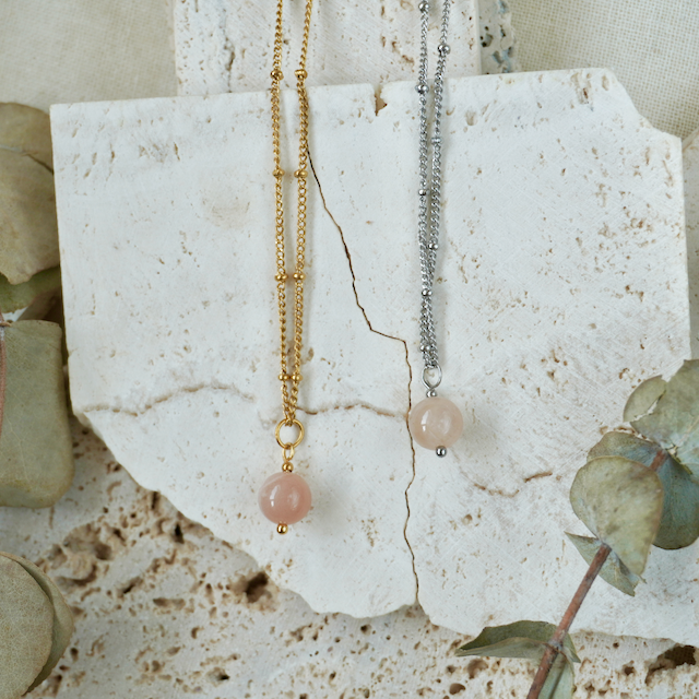 Simple Gemstone Necklace