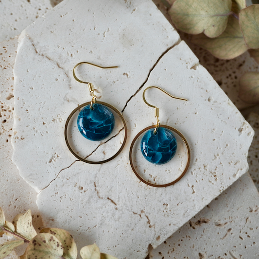 Alexandrite Green Hook Hoop