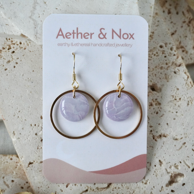 Blushed Lilac Hook Hoop