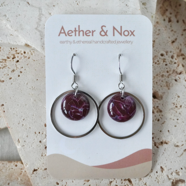 Amaranth Purple Hook Hoop