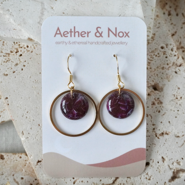 Amaranth Purple Hook Hoop