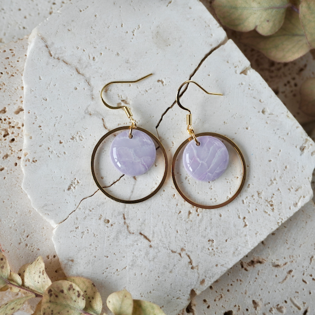 Blushed Lilac Hook Hoop