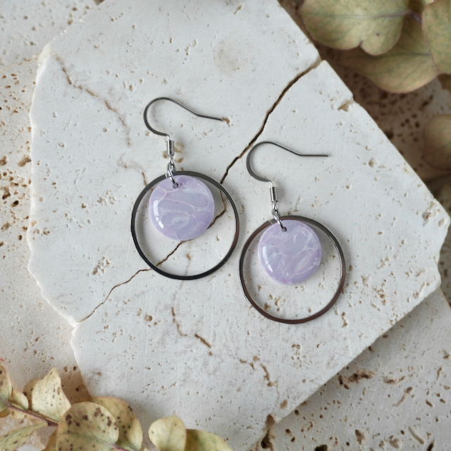 Blushed Lilac Hook Hoop