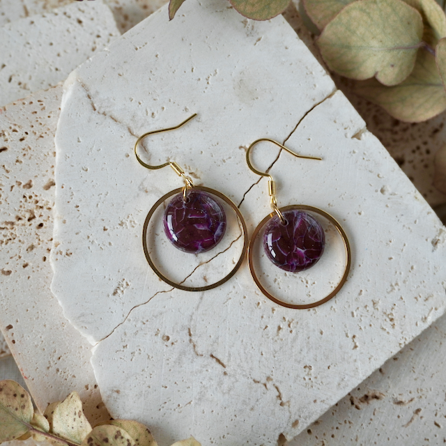 Amaranth Purple Hook Hoop