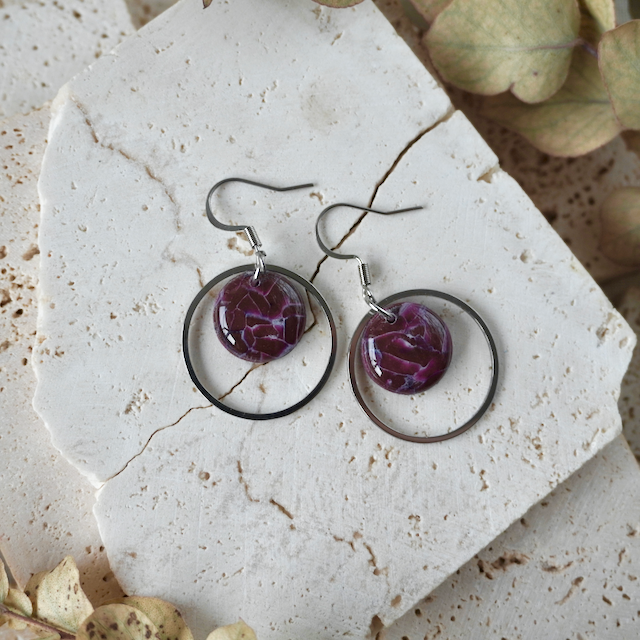 Amaranth Purple Hook Hoop