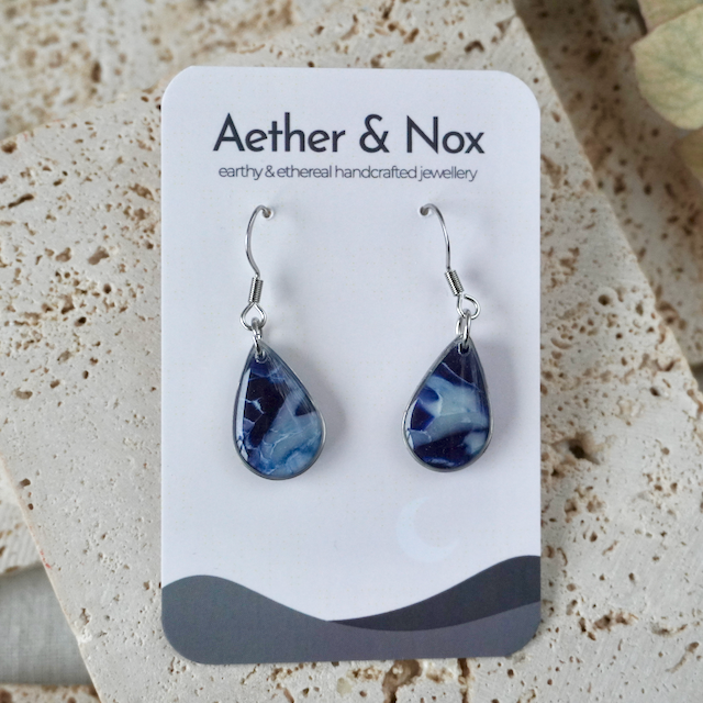 Dusk Blue Hook Teardrop