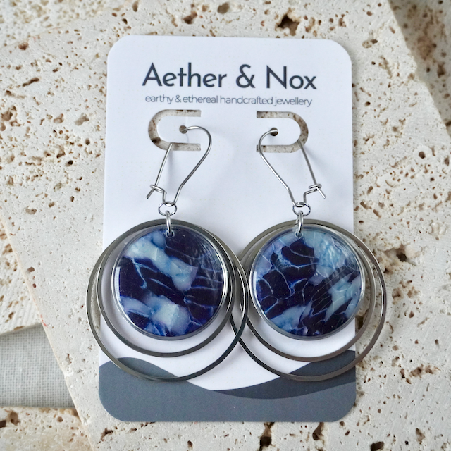 Blue Dusk Kidney Duo Hoop