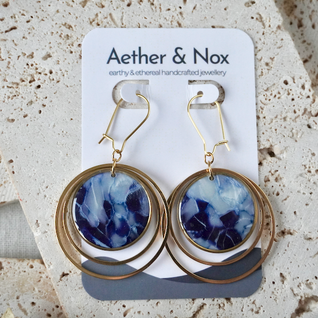 Blue Dusk Kidney Duo Hoop