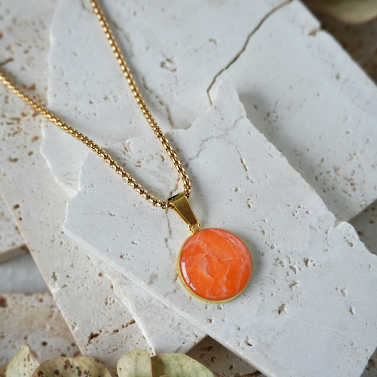 Muskmelon Orange Large Pendant