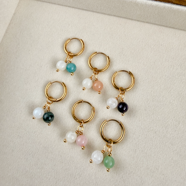 Luna Duo Huggie Earrings