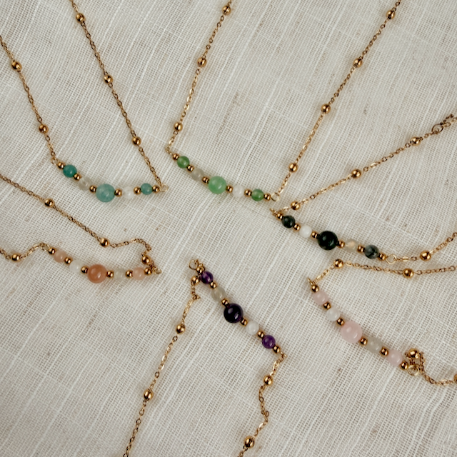 Luna Five Stone Necklace