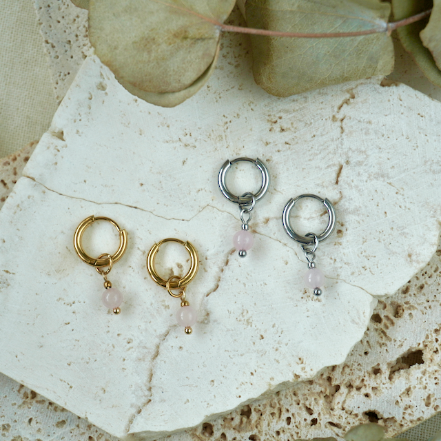 Simple Gemstone Huggie