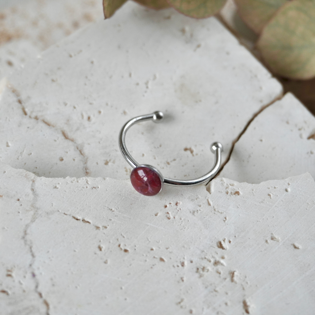 Lava Falls Red Adjustable Slim Ring