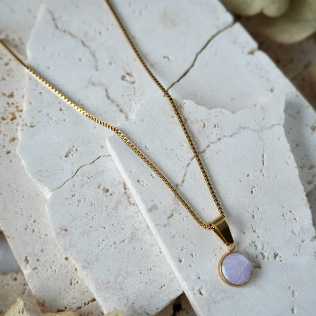 Blushed Lilac Small Pendant