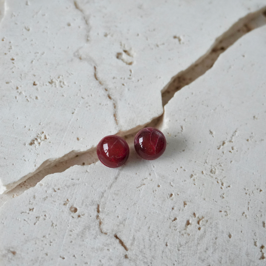 Lava Falls Red Small Studs