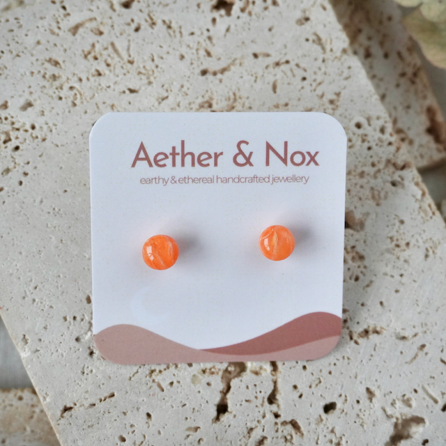 Muskmelon Orange Small Studs