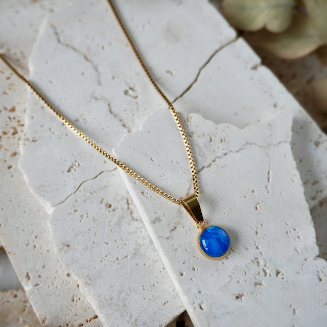 Marine Blue Small Pendant