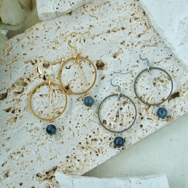 Statement Drop Gemstone Earring