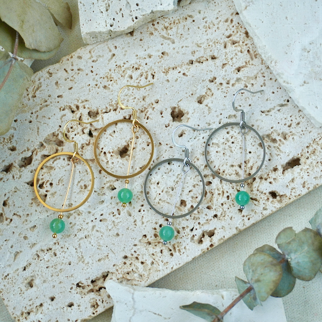 Statement Drop Gemstone Earring