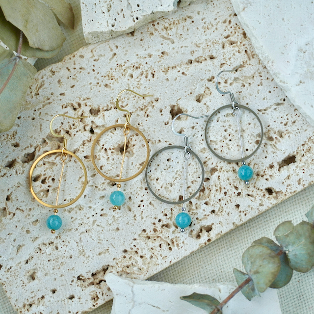 Statement Drop Gemstone Earring
