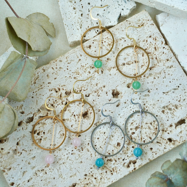 Statement Drop Gemstone Earring