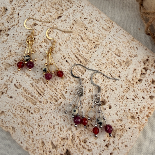 Strength & Spark Four Bar Hook Earrings