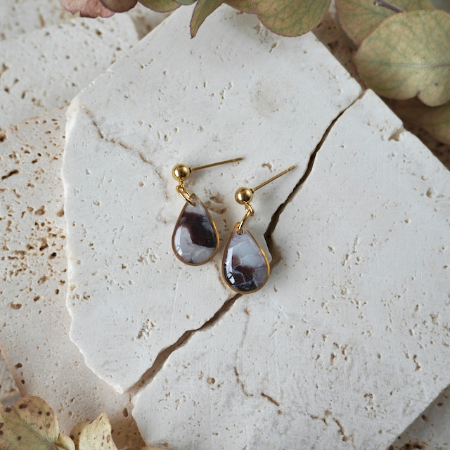 Midnight Onyx Stud Teardrop