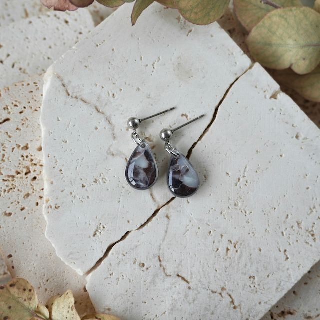 Midnight Onyx Stud Teardrop