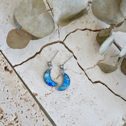 Stud Moon Earrings