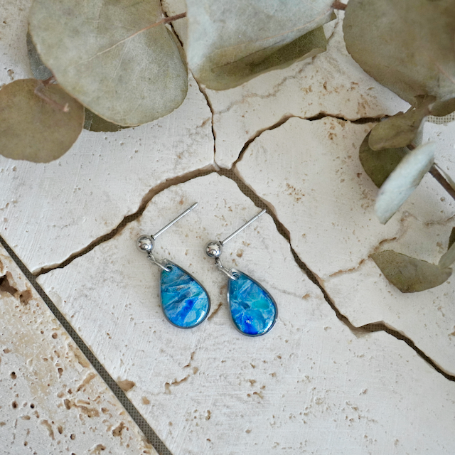 Stud Teardrop Earrings