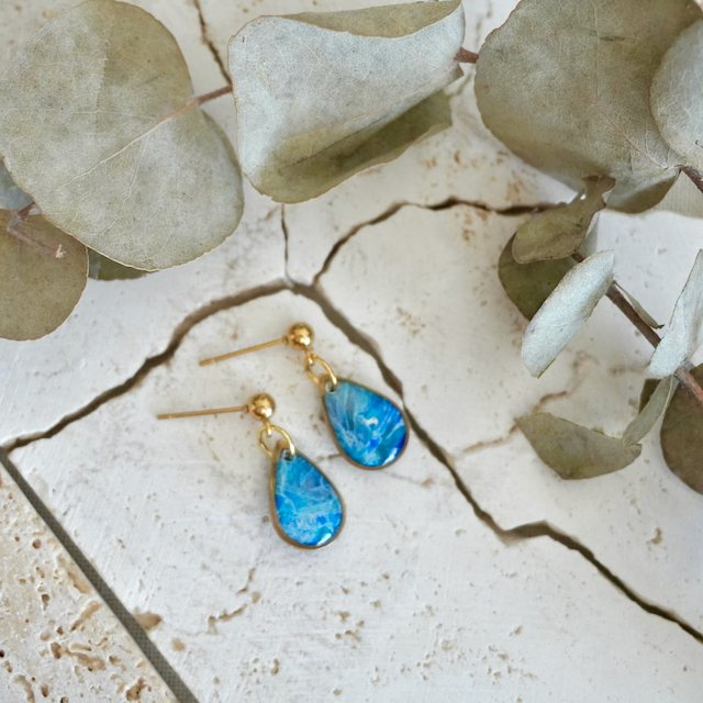 Stud Teardrop Earrings