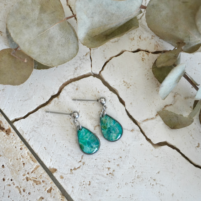 Stud Teardrop Earrings