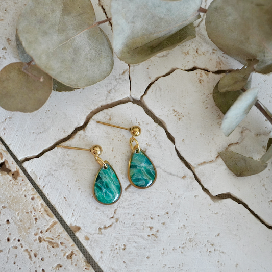 Stud Teardrop Earrings