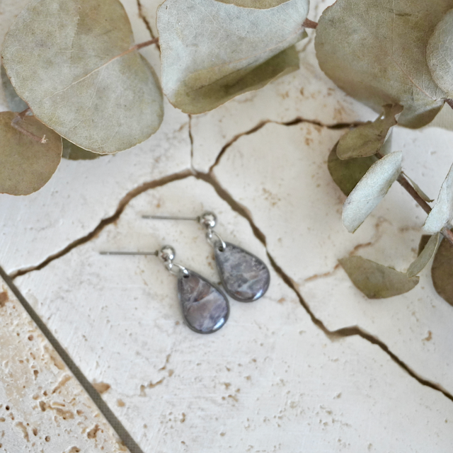 Stud Teardrop Earrings