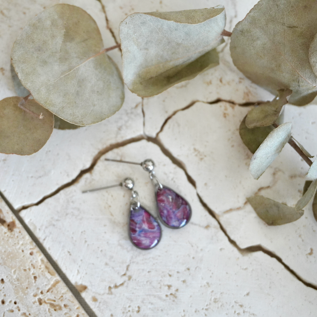 Stud Teardrop Earrings