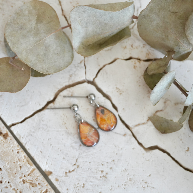 Stud Teardrop Earrings