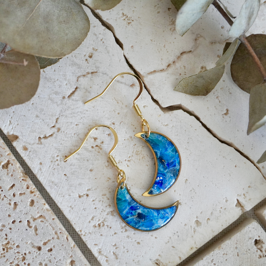 Hook Moon Earrings