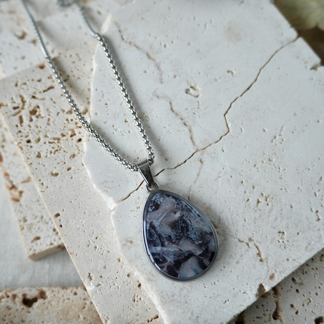 Midnight Onyx Teardrop Pendant