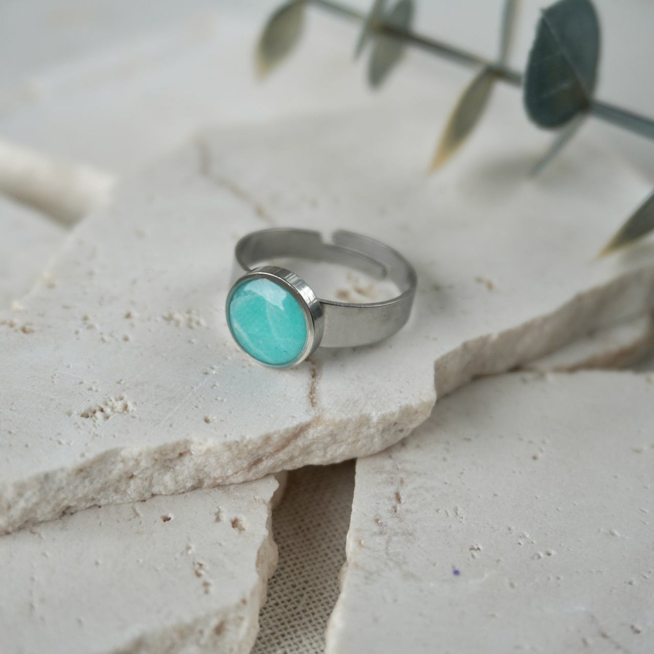 Amazonite Adjustable Ring (Small)