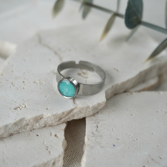 Amazonite Adjustable Ring (XS)