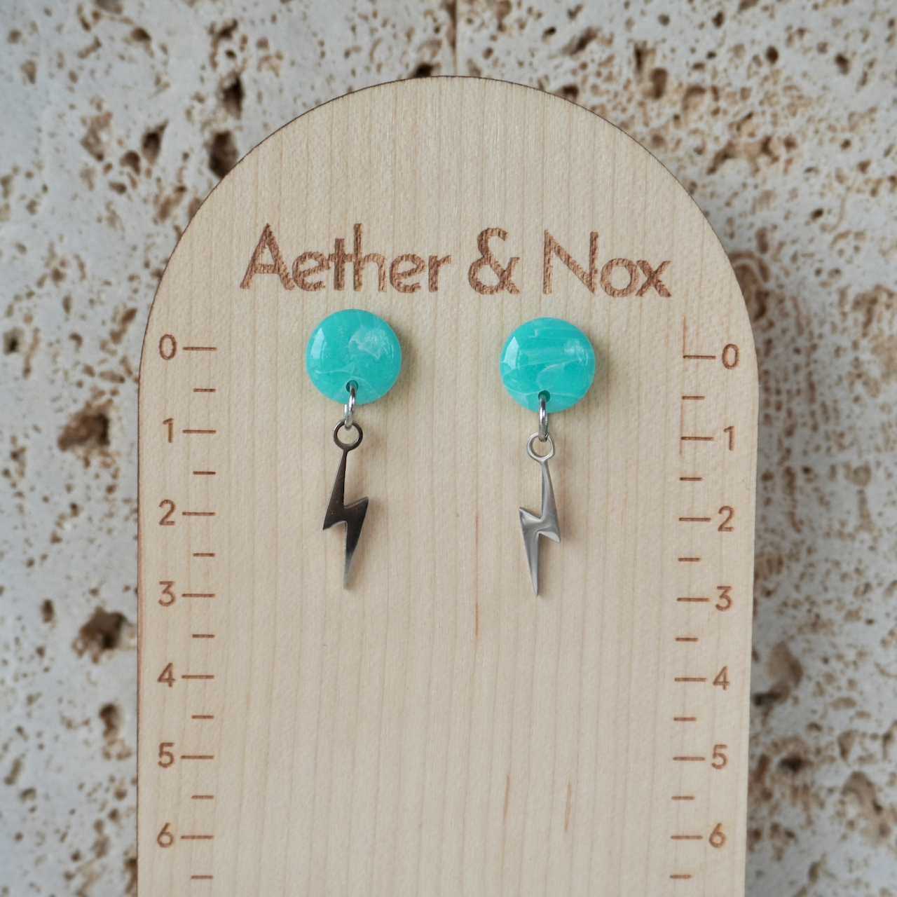 Amazonite Charm Stud