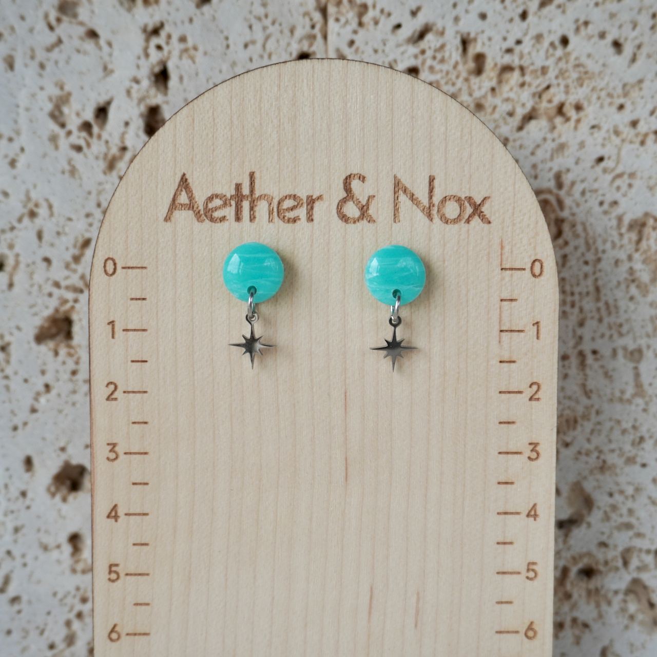 Amazonite Mini Charm Stud