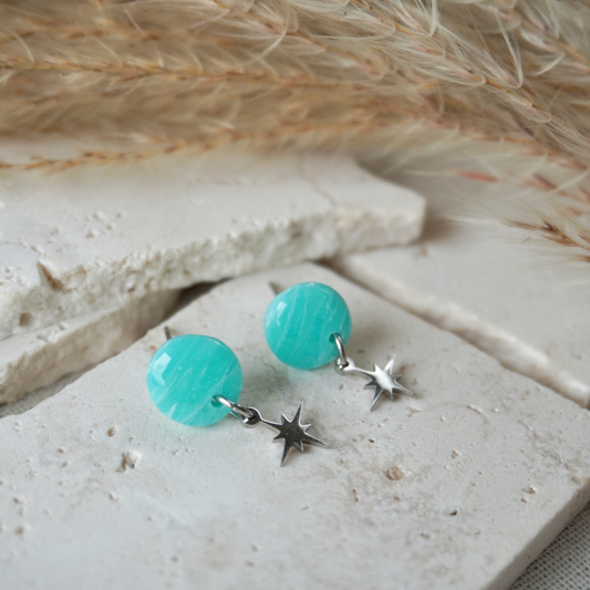 Amazonite Mini Charm Stud