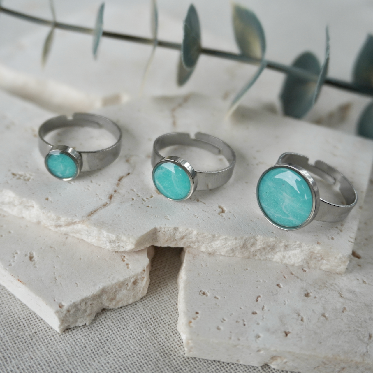 Amazonite Adjustable Ring (XS)