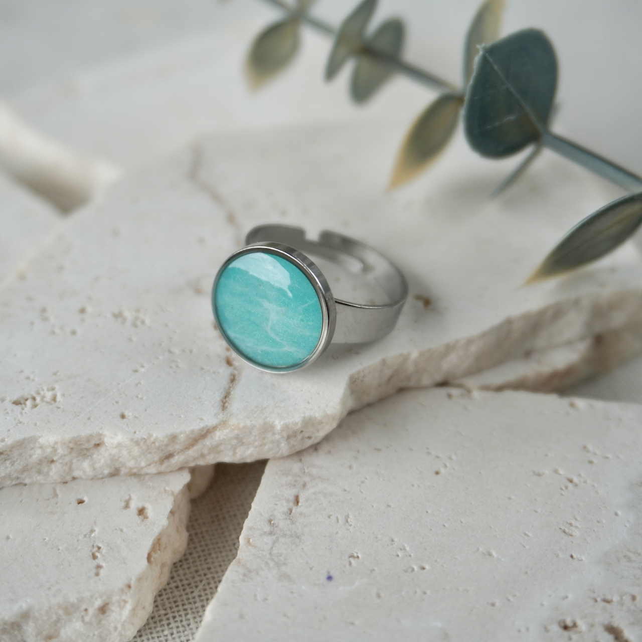 Amazonite Adjustable Ring (Large)